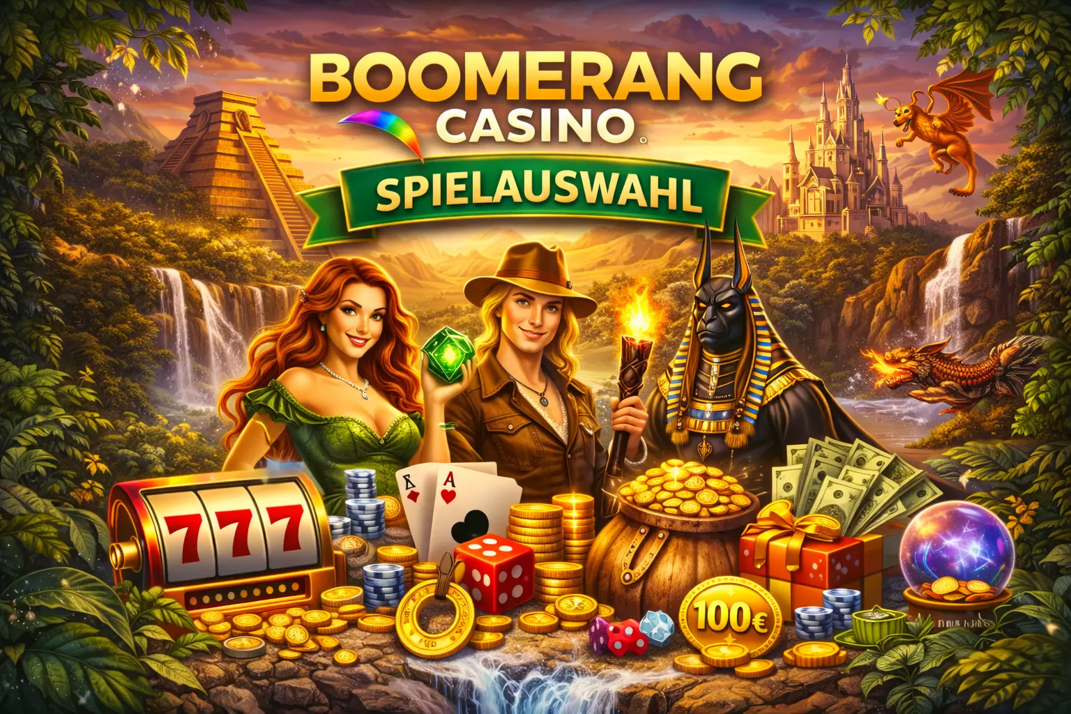 Boomerang Casino Spielauswahl